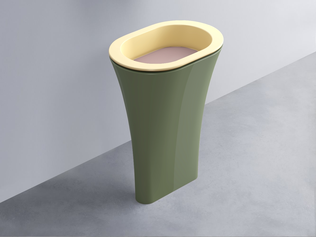 AMLA65-CN+AMPILO-CP+AMCOLO-AG Раковина Amedeo Ovale отдельностоящая cielo Enjoy + Amedeo Ceramica Cielo