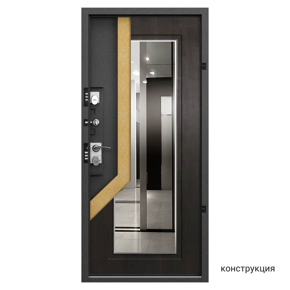 Дверь входная металлическая Грата 860 мм правая цвет скай мореный TOREX STLM-2200200 - Вид №17