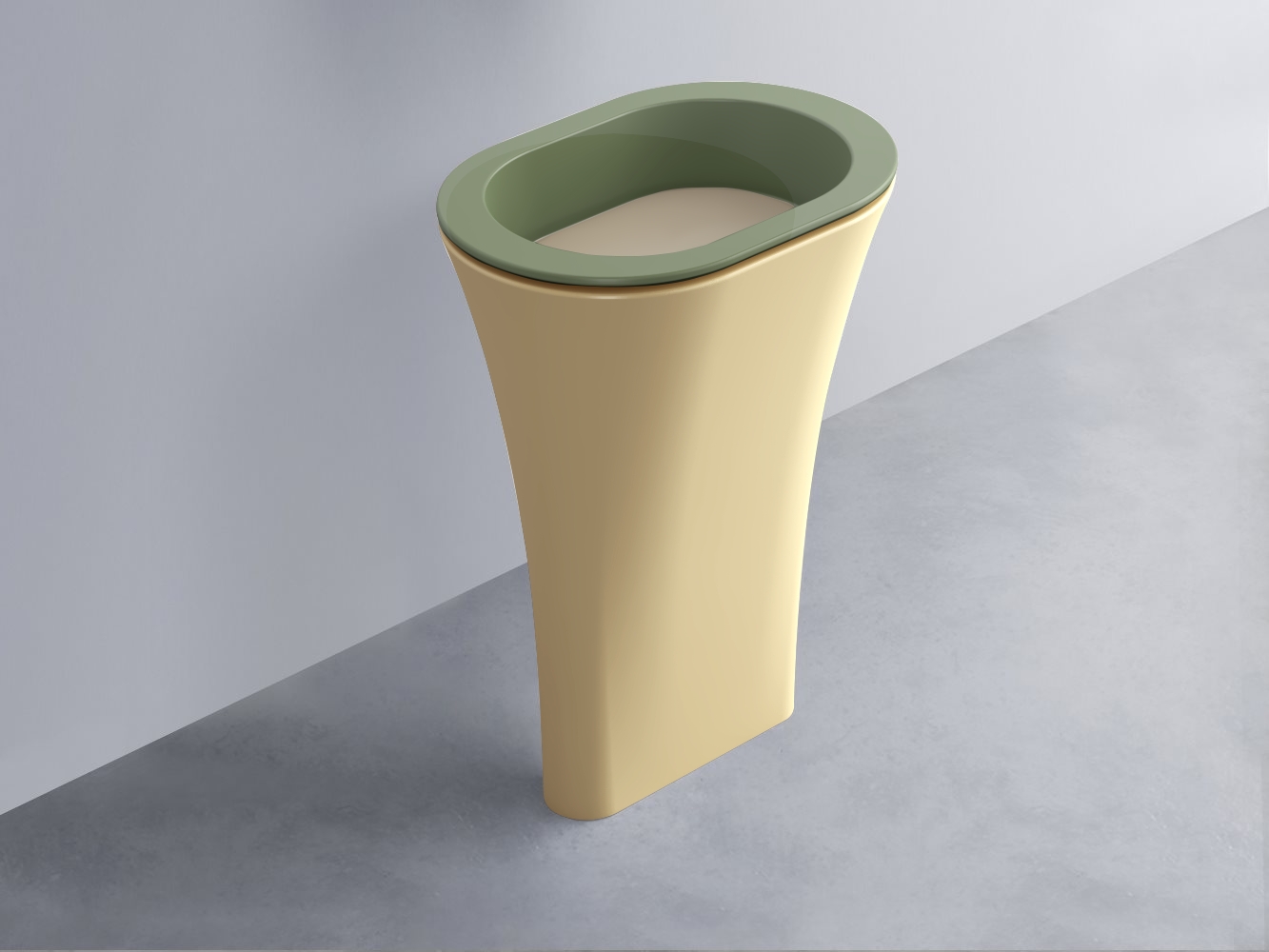 AMLA65-AG+AMPILO-AV+AMCOLO-CN Раковина Amedeo Ovale отдельностоящая cielo Enjoy + Amedeo Ceramica Cielo