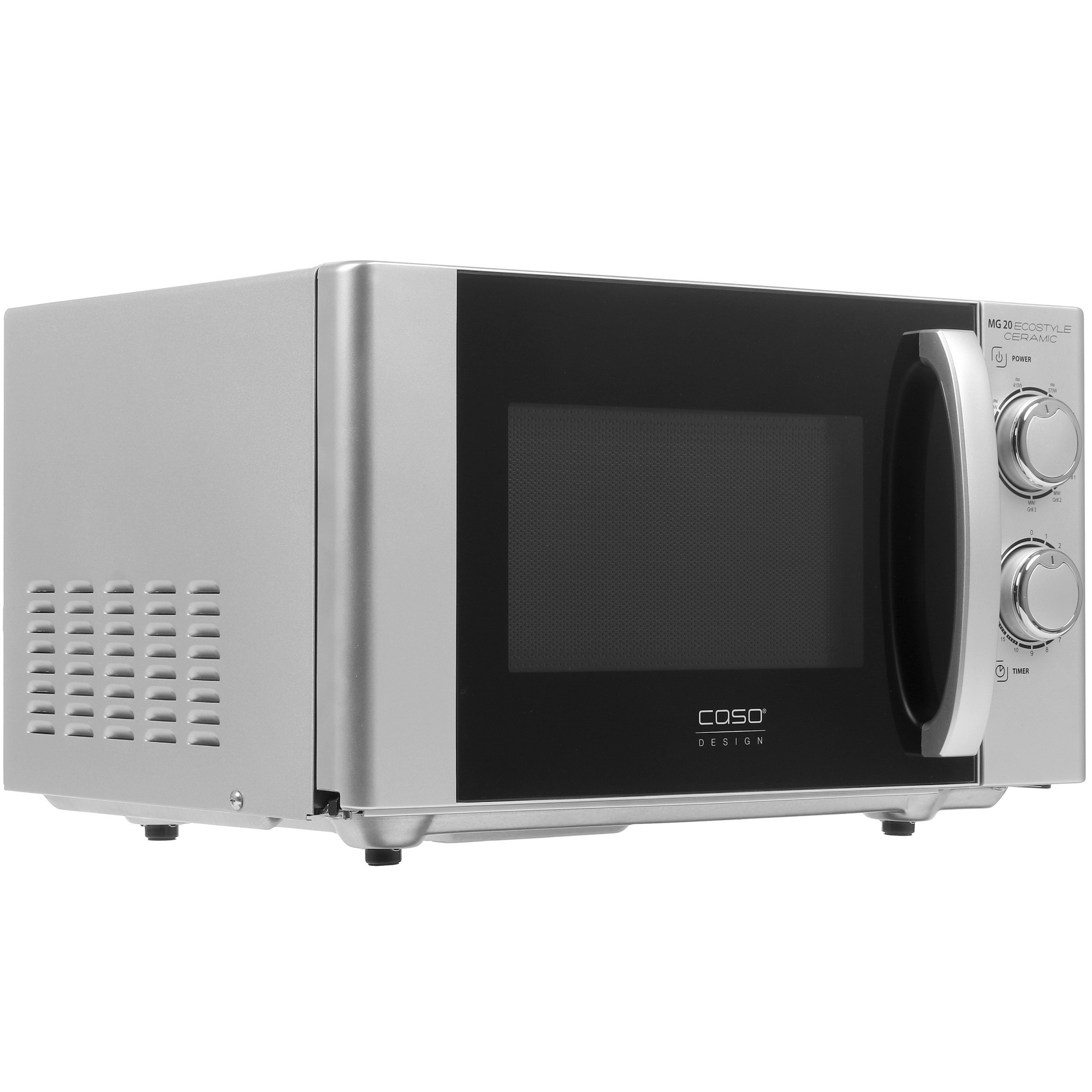 8134619 Микроволновая печь CASO MG 20 Ecostyle Ceramic серебристый STDN-0016942 - Вид №1