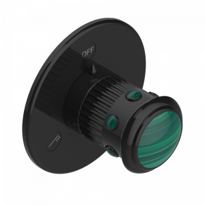 U7A-48M2SB Trim for wall mounted diverter, 2 ways - ref. 48M2 and 3 ways - ref. 49M3 Thg-paris Trocadéro с малахитом Покрытие PVD бронза