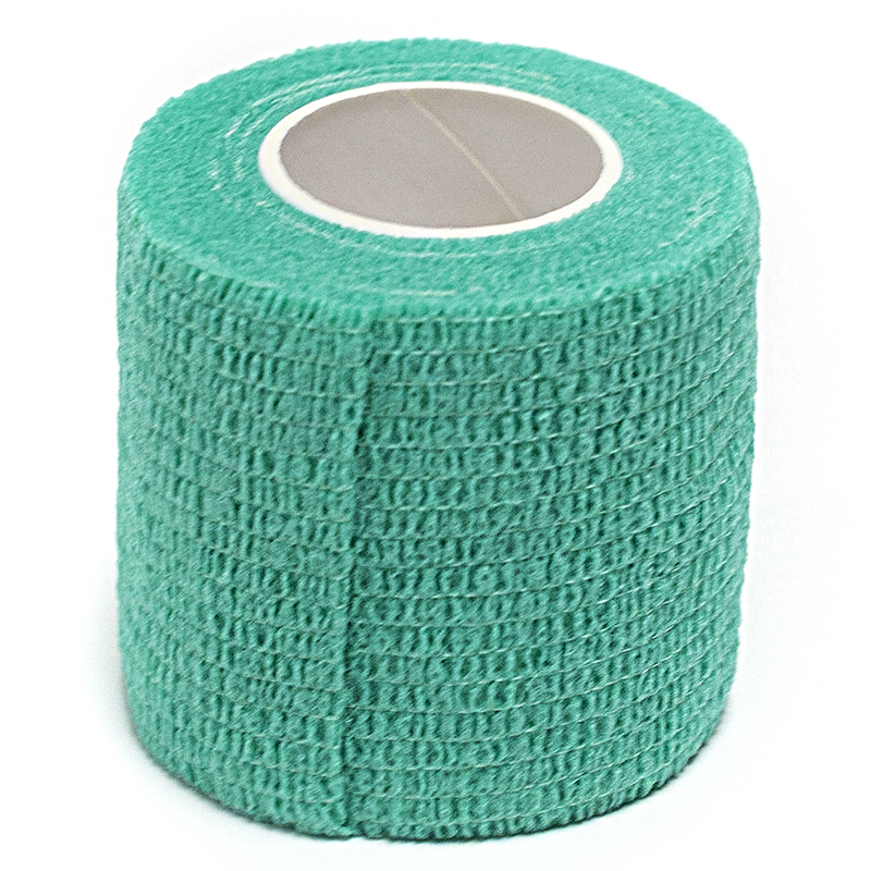 ПР0052034 Бинт ветеринарный самофиксирующийся зеленый 7,5х450см VETЗАБОТА 