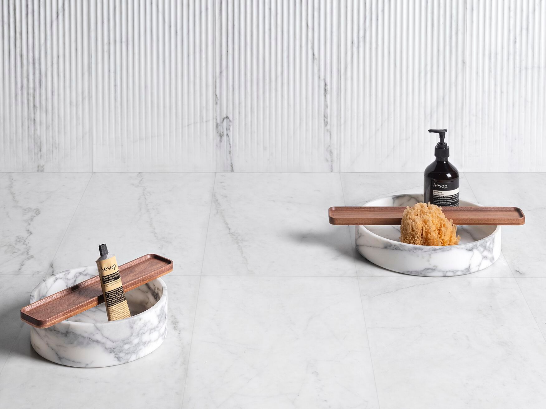 ARCH-00094073 Полка на борт ванны LUCE DI CARRARA UNDERGROUND