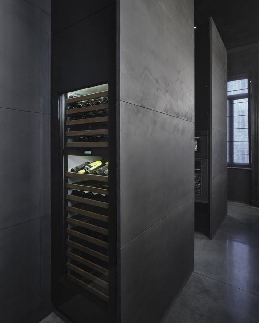 RIFRA Кухня с черным бетонным островом One sun-id-1399093 - Вид №4