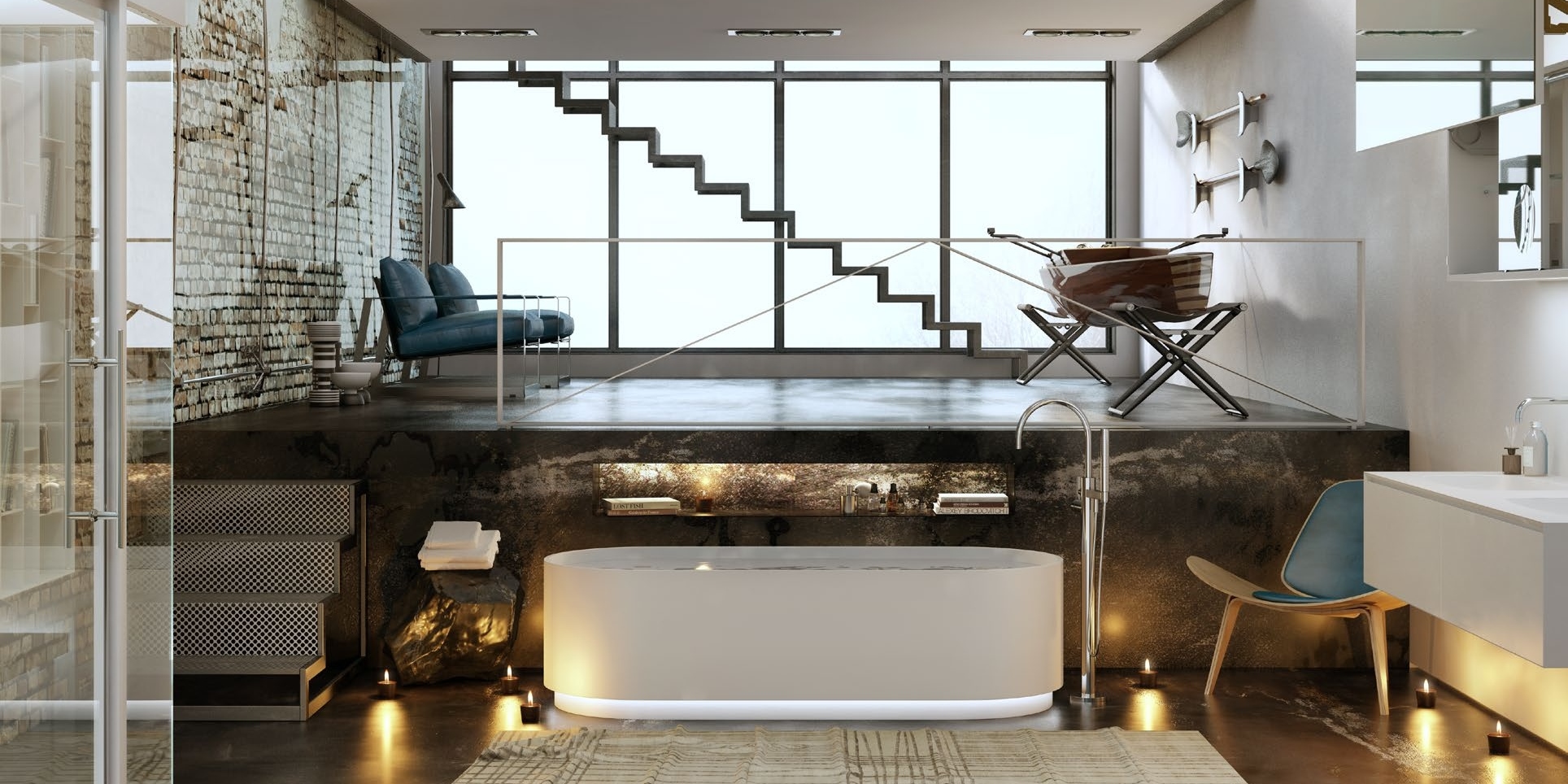 Moma Design Тумба под раковину подвесная с 2 ящиками 1800 Evoline Emotion2 350 белая матовая EVD209183LO - Вид №2