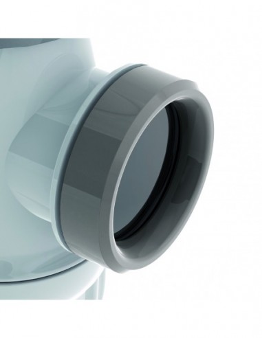 611100 001 00  Соединительная трубка Connectic для экономии места для умывальника, регулируемая, размер NF, диаметр 32 мм, двухкомпонентный Valentin Белый  - Вид №3