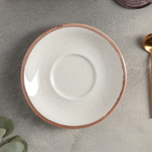91169963 Блюдо сервировочное 16x16 см фарфор цвет бежевый Beige STLM-0508489 PORLAND