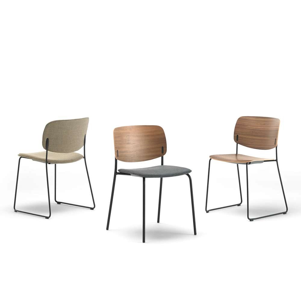 Штабелируемый стул из ткани INCLASS Aryn Wood ARCH-00036862 - Вид №6