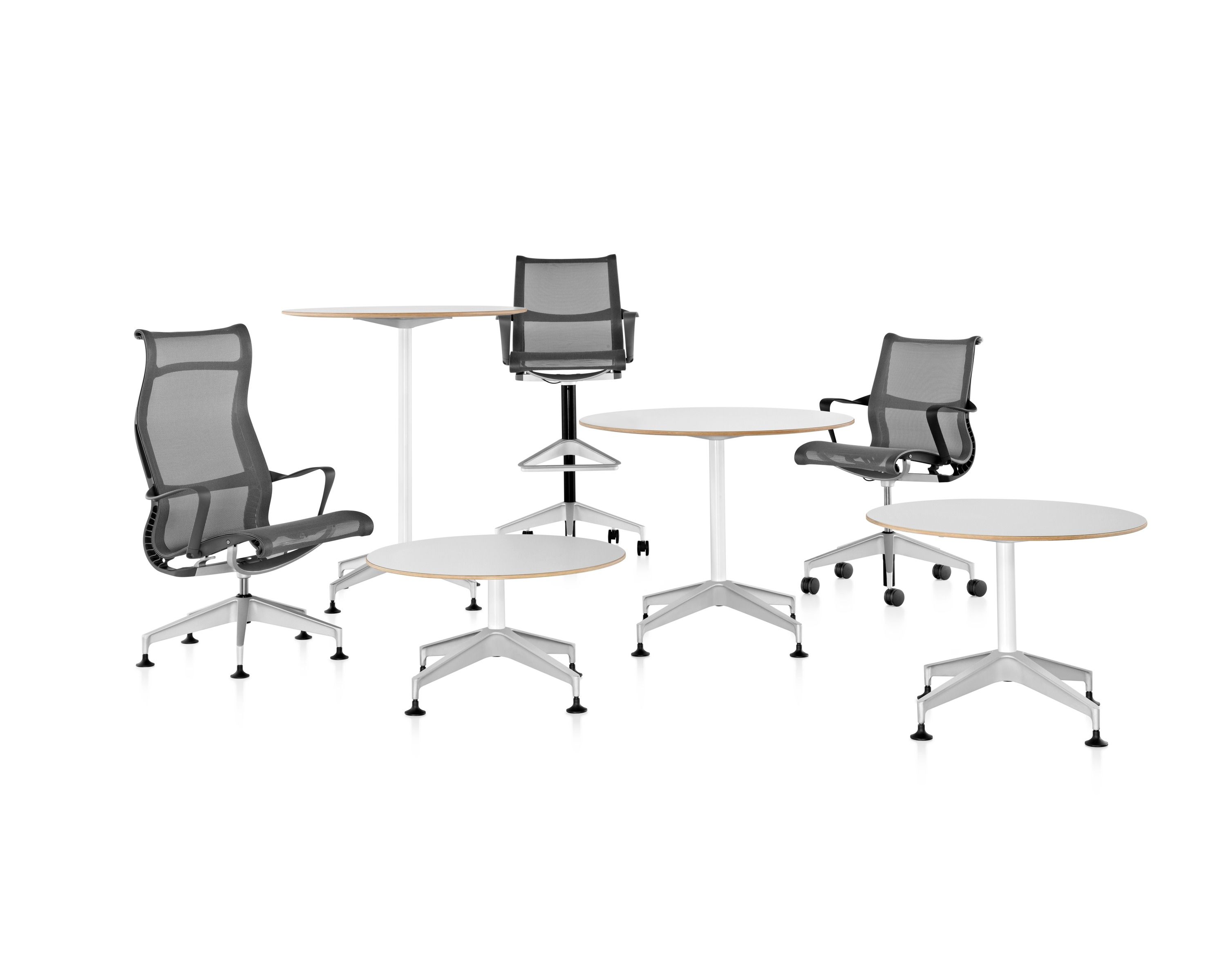 Сетчатое вращающееся офисное кресло с подлокотниками Herman Miller Setu ARCH-00041036 - Вид №6