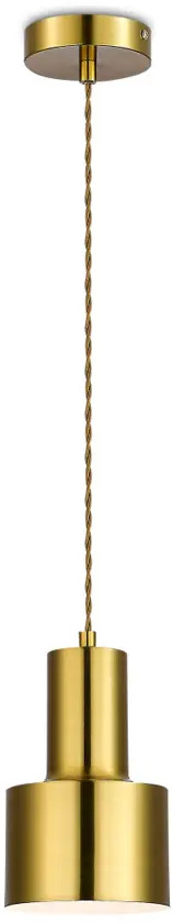 90835209 Светильник подвесной MyFar MR1150-1P Lima 1 лампа 4 м² цвет черный STLM-0405250