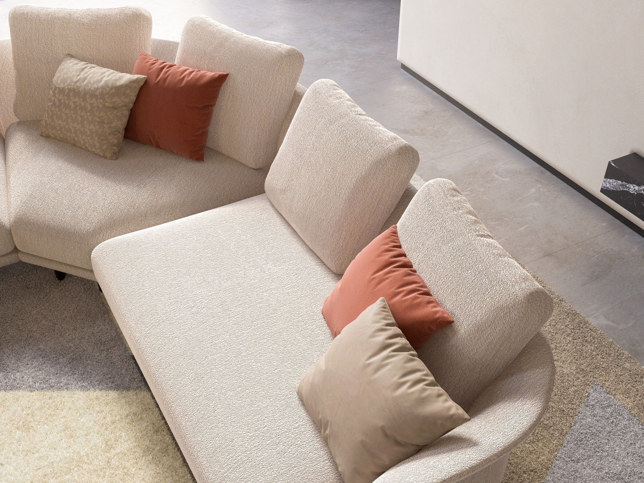 Модульный тканевый диван CPRN HOMOOD Shapes 2025 ARCH-00039487 - Вид №1