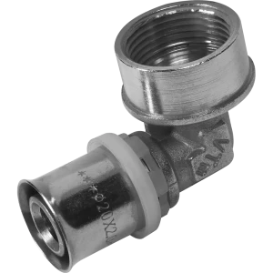 Угол комбинированный 90° Valtec 3/4"x20 мм ВР никелированная латунь VTM.252.N.002005