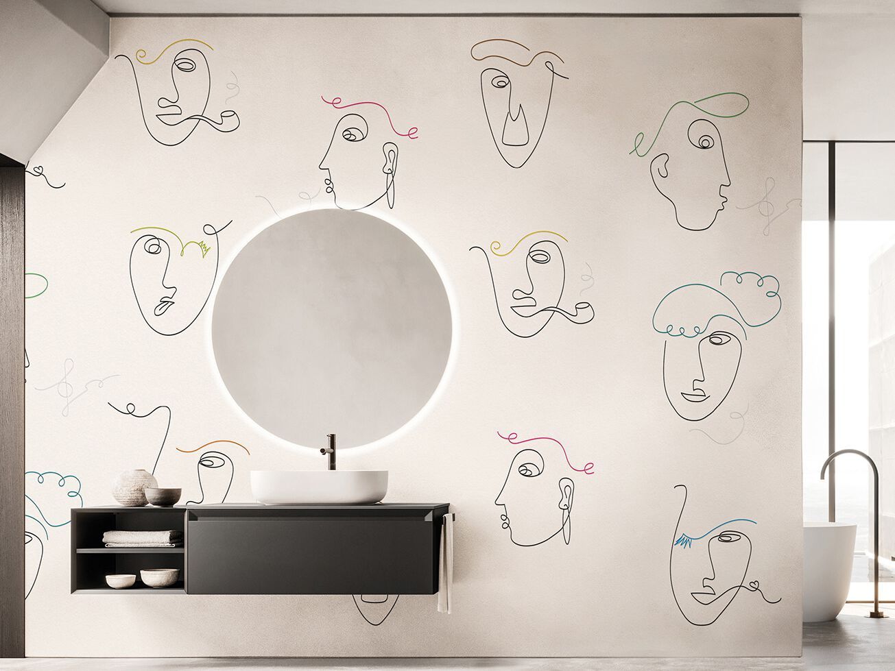 Carta da parati PVC free, eco-friendly, lavabile WallPepper КОЛЛЕКЦИЯ 2024 ГОДА ARCH-00120454