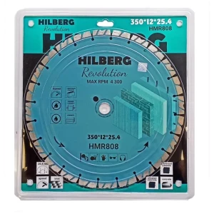 91870448 Диск алмазный по железобетону Hilberg HMR808 сегментный 350x25.4x3.3 мм STLM-1394887