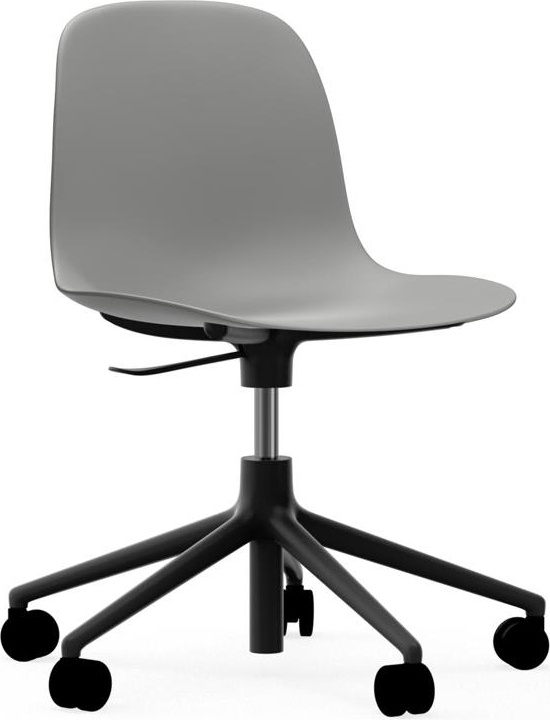 606051 Кресло Swivel 5W Gaslift Black Alu Grey Normann Copenhagen Form