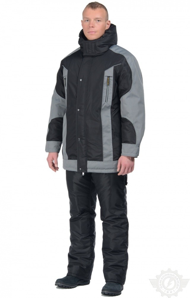 63106 Куртка "Ультра" зимняя черная  Зимняя спецодежда  размер 48-50/182-188  - Вид №9