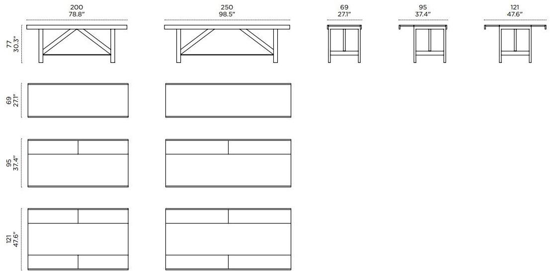 Casamania & Horm Прямоугольный стол из дуба sun-id-1345372 - Вид №11