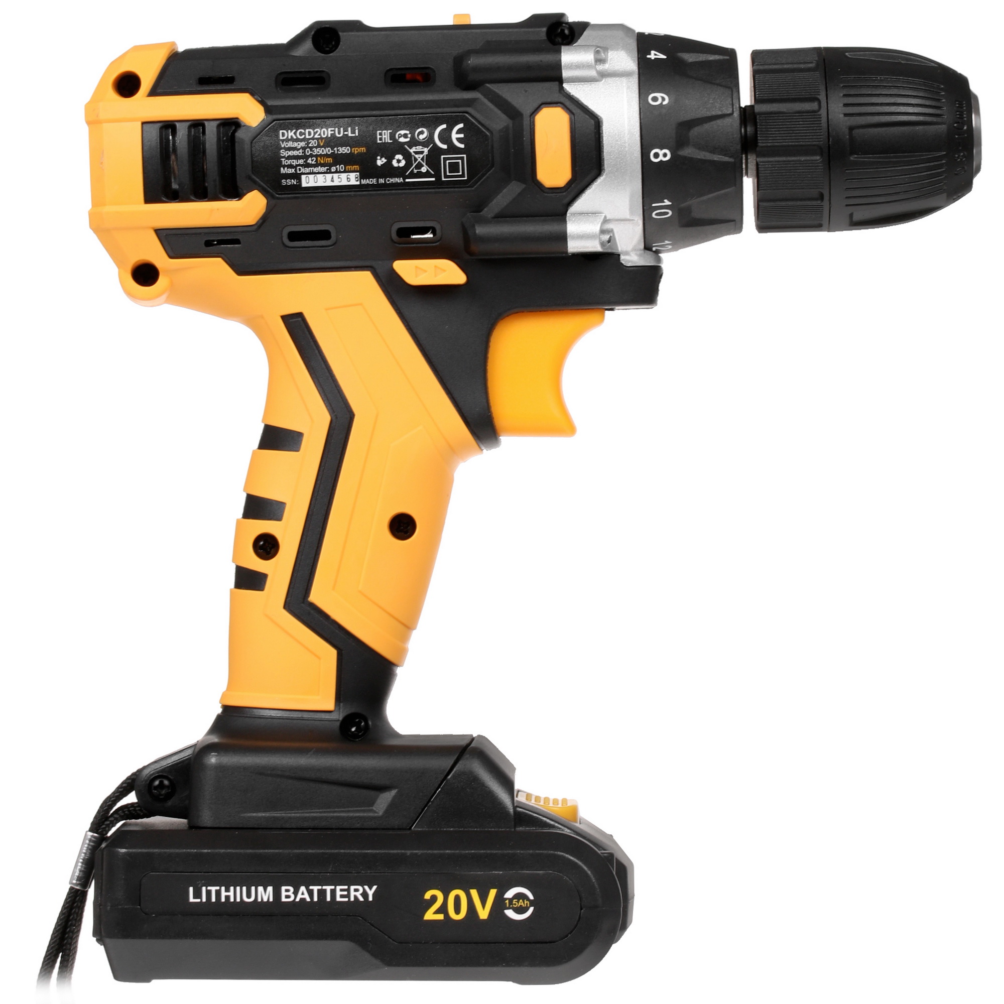 Дрель-шуруповерт DEKO DKCD20FU-Li 063-4102 5304370 STDN-0109827 - Вид №1