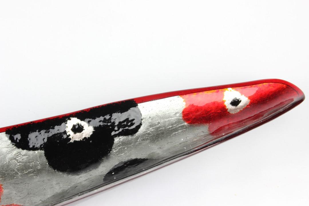 2206 ORIGINALMURANOGLASS Декоративное блюдо из муранского стекла Пирога в цветах 90 см  - Вид №1