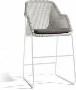MNST131 Барный стул 60 белый шнур 2мм кремовый Manutti Mood