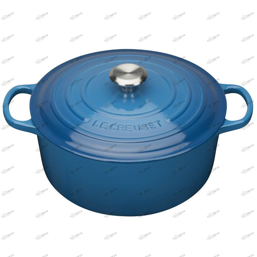 Кастрюля чугунная Le Creuset, Ø28 см, голубая 21177282002430