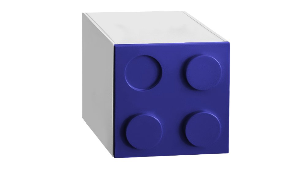 Шкаф-куб детский "Леголенд" МАНДАРИН ЛЕГОЛЕНД 178728 Белый;серый Santreyd  - Вид №1