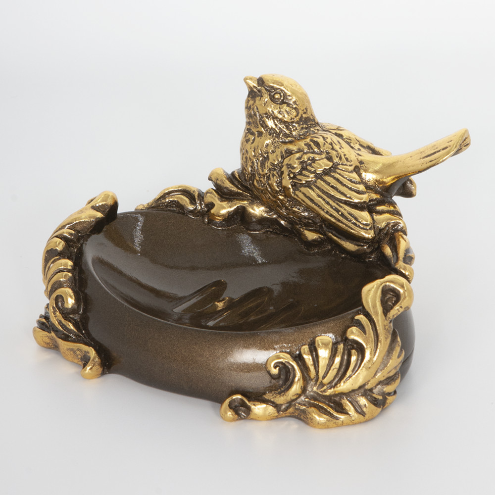 72029 Мыльница Птичка Терра Бронза BOGACHO 4627179655013