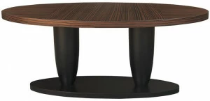 Hamilton Conte Paris Овальный обеденный стол из черного дерева Théa