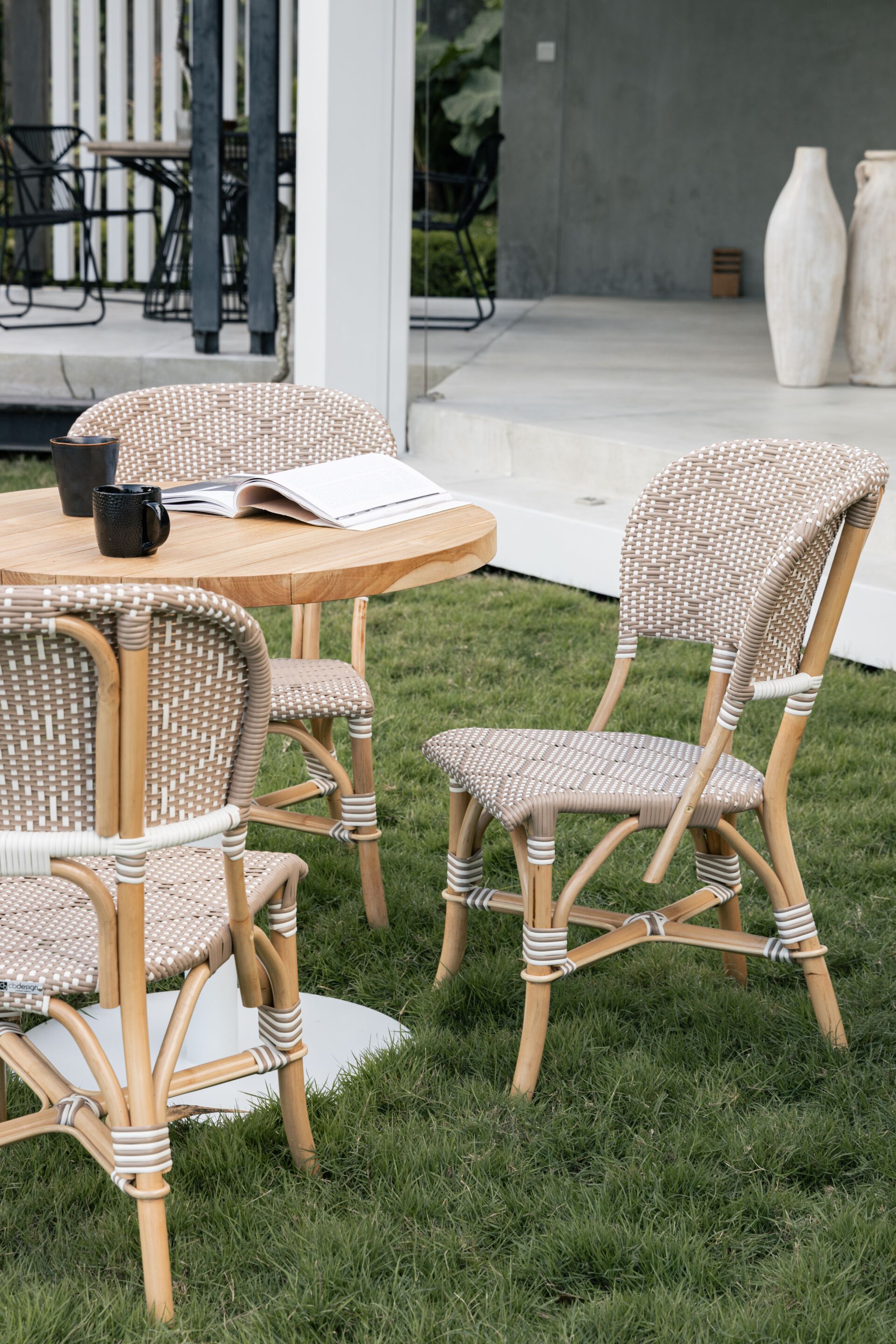 Ротанг сад стул с открытой спинкой cbdesign бистро ARCH-00150703 - Вид №8