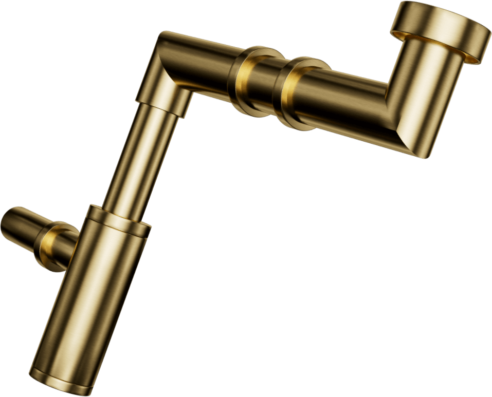 A810-L Сифон для бутылок из нержавеющей стали с выносом и удлинительной трубкой