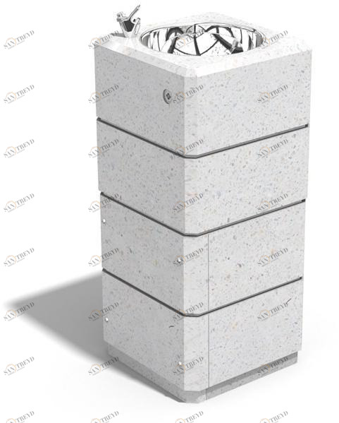 ENCHO ENCHEV - ETE Фонтан с бетонным полом  139 