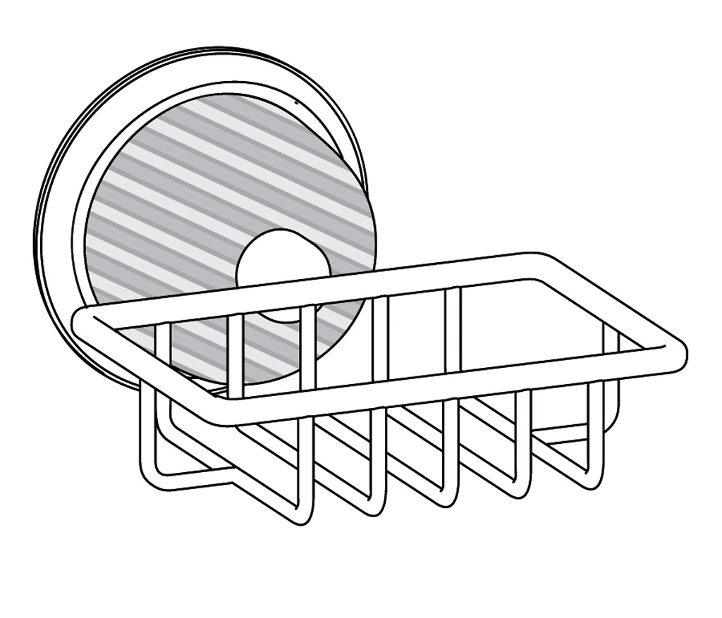 C68-519 C68-519 Подставка для душа настенная ХРУСТАЛЬНЫЙ КУПОЛ Cristal & Bronze COUPOLE CRISTAL  - Вид №1