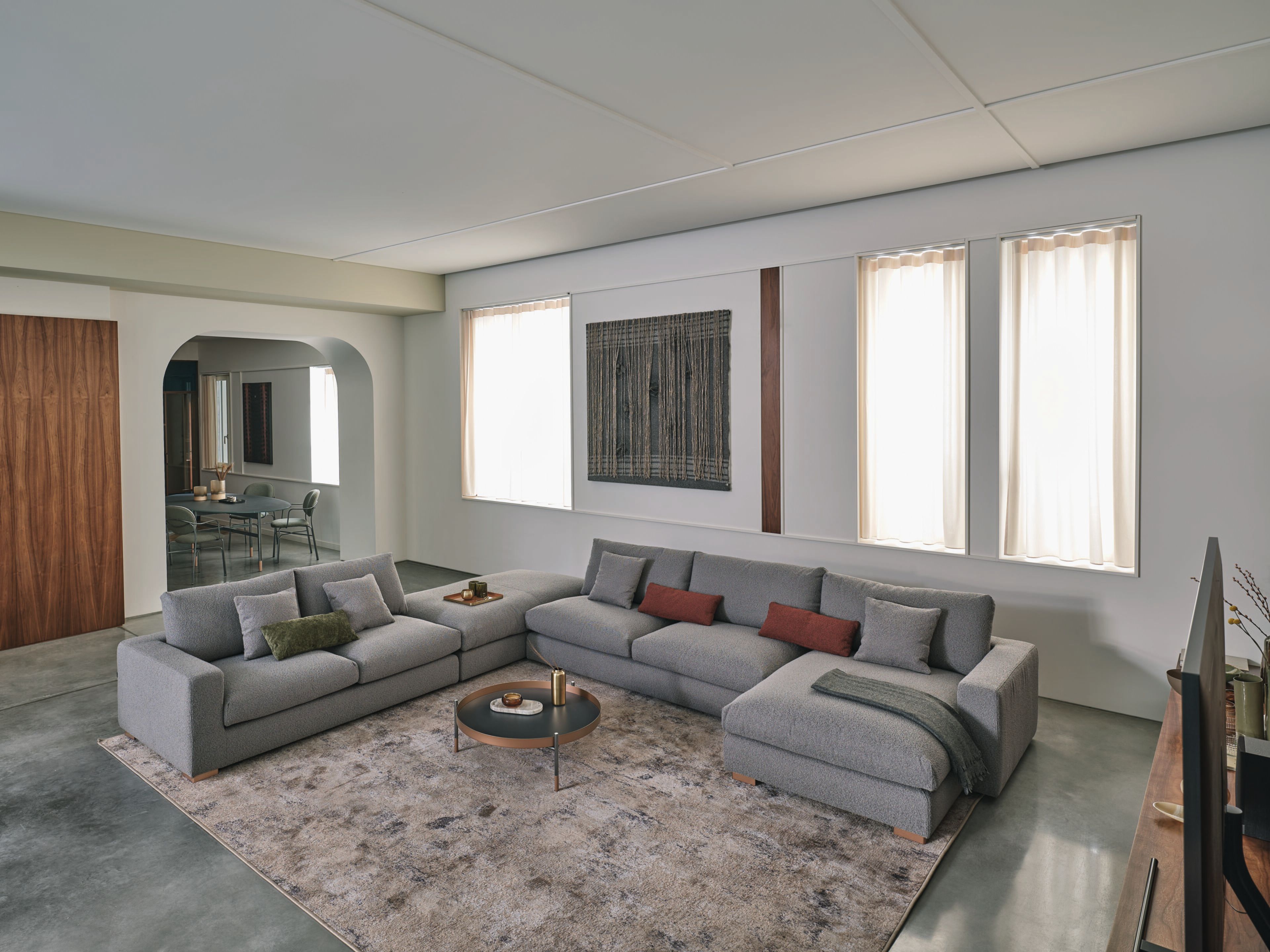 Низкий стальной журнальный столик с столешницей SuperMarmo Bontempi Casa PLANET ARCH-00013881 - Вид №2