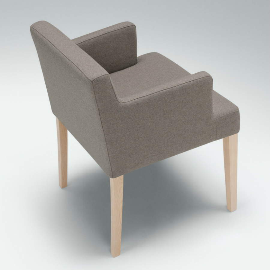 Кресло Linn, серо-бежевое Sits S1758 - Вид №1