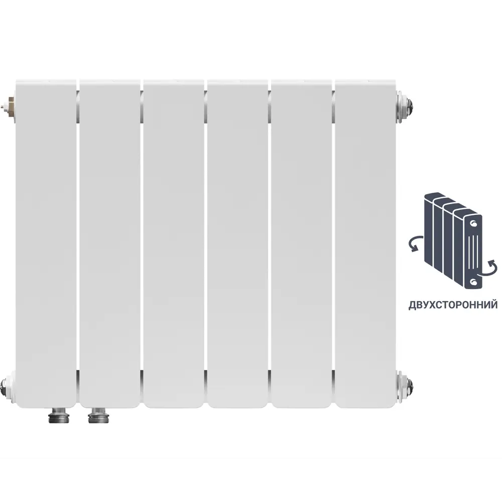 Биметаллический радиатор EQUATION двухсторонний для панорамных окон 89107528 STLM-0078485