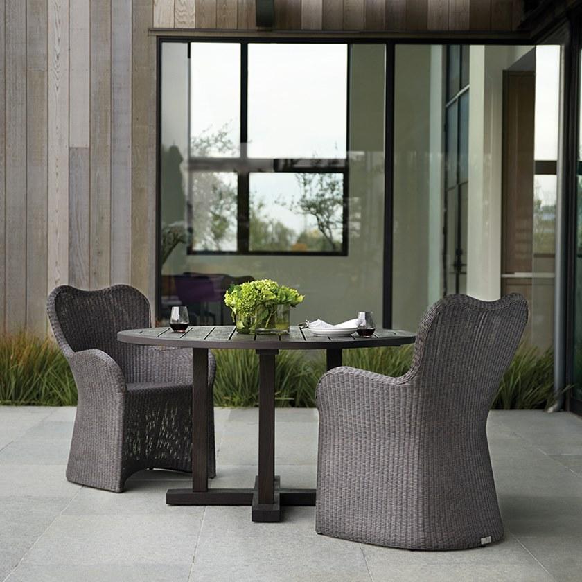 JANUS et Cie Круглый обеденный стол из тикового дерева Arbor sun-id-1515858 - Вид №4