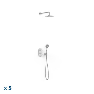 Комплект 2-ходовых скрытых термостатических кранов Therm-Box Therm-Box для душа-21525004P TRES