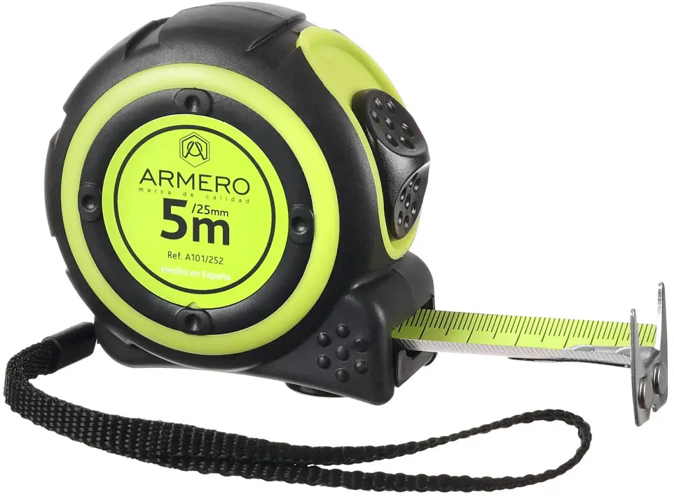 90566736 Рулетка Armero A101/252, 5 м х 25 мм с фиксатором STLM-0841691