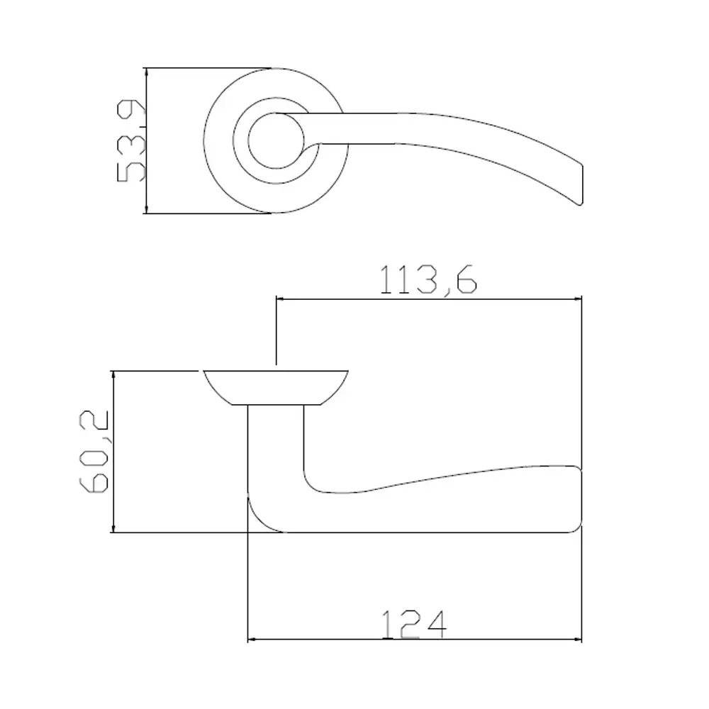Дверные ручки EDSON EDS-65H-R1 в золотом исполнении 85170622 STLM-0059421 - Вид №4