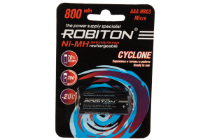 15949056 Аккумулятор CYCLONE RTU800MHAAA BL2 (2шт) 15585 Robiton