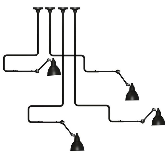 DCW éditions Регулируемый стальной потолочный светильник с гибким кронштейном Lampe gras sun-id-1363999 - Вид №2