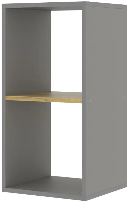 91588145 Стеллаж Velardy Cubic Line 35.2x68.8x32 см ЛДСП цвет графит/дуб крафт золотой STLM-1082570