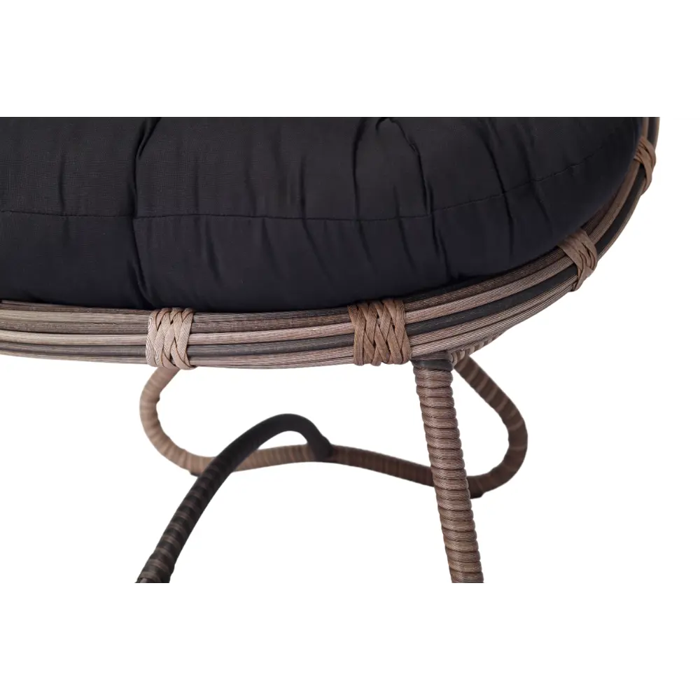 Кресло садовое Niko 85x83x82 см искусственный ротанг темно-коричневый Santreyd STLM-2159078 - Вид №11