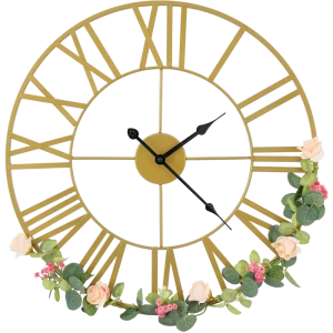 Настенные часы Atmosphera Vintage с цветами ø50 см 173800 89071320 STLM-2130037