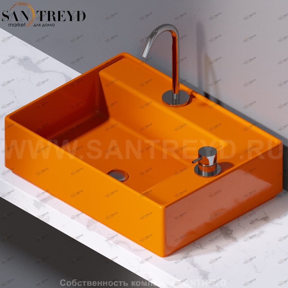 L640114 Накладная раковина на столешницу  прямоугольная A. e T. Italia Fly AeT ITALIA