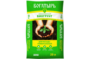 16534309 Биогрунт Для рассады универсальный 20 л 001-GR-BR-006552-3 Богатырь