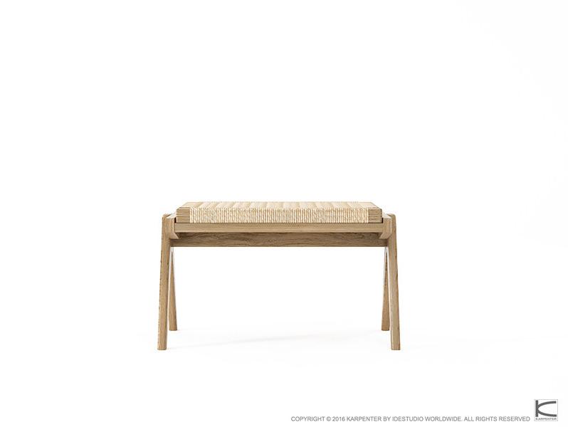 KARPENTER Табурет из веревки и дуба Tribute Tb14-o - Вид №1