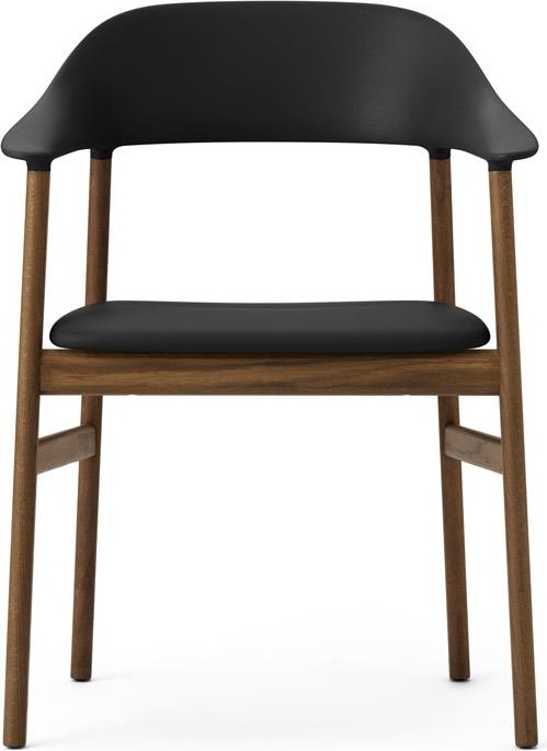 1401053 Herit Обивка кресел Smoked Oak Spectrum Leather Black Normann Copenhagen  - Вид №1