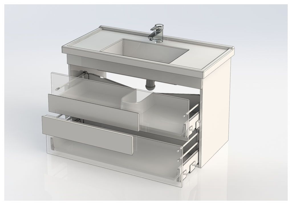 Тумба с раковиной Aquanet Мадейра 100 дуб кантри 0018307200182325 - Вид №7
