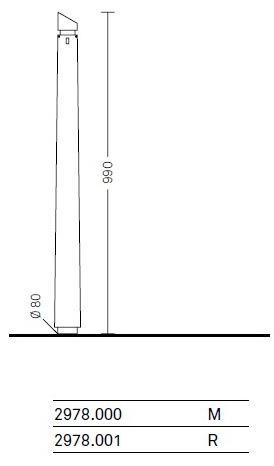 Neri Столб стальной для цепей Carya 2978  - Вид №5